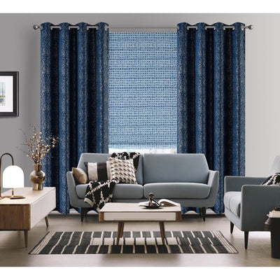 5 of 12:Mercer Printed Foil Room Darkening Grommet Window Panel, 54x84 Inches 
