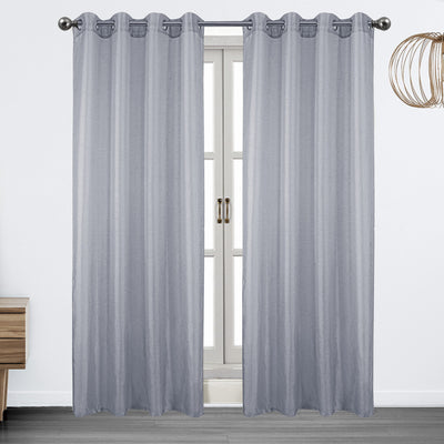 13 of 17:Brook Metallic Lurex Sheer Grommet Window Panel, 54x90 Inches 