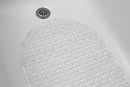 1 of 4:Home Basics Anti-Slip Plastic Oval  Bath Mat with Back Suction Cups, Clear 