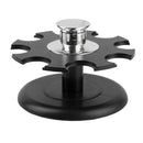 3 of 6:Home Basics Contemporary Low Profile Revolving 8-Jar Spice Rack Set, Black 
