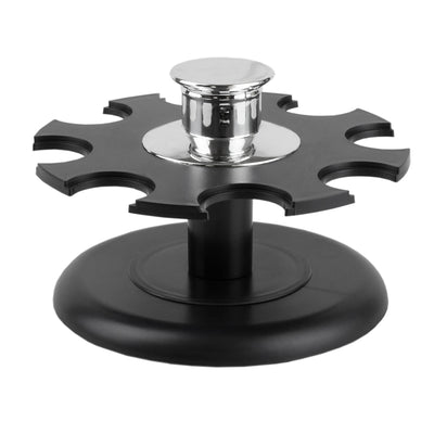 3 of 6:Home Basics Contemporary Low Profile Revolving 8-Jar Spice Rack Set, Black 