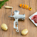 2 of 3:Home Basics Cast Iron Meat Grinder, Silver, 10x10.5x3.5 Inches 