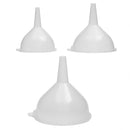 2 of 3:Home Basics 3 Piece Plastic Funnel Set, White 