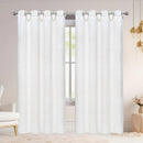 2 of 6:Porsha Woven Textured Room Darkening Grommet Window Curtain Panel, 54x84 Inches 