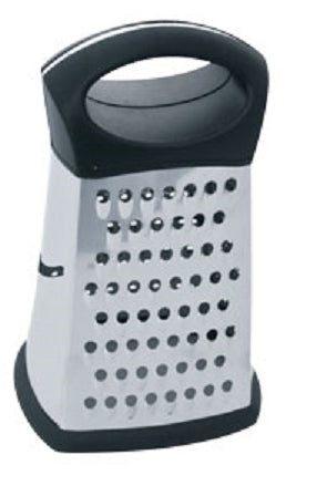 1 of 1:Râpe à fromage 4 faces en acier inoxydable Home Basics, noire 