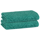 13 of 23:PREMIUS 2 Pack Damask 100% Cotton Yarn Dyed Hand Towel, 16x28 Inches 