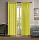 10 of 17:Melanie Faux Silk Rod Pocket Window Panel, 55x84 Inches 