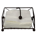 3 of 10:Home Basics Arbor Collection Flat Napkin Holder with Weighted Pivoting Arm, Oil Rubbed Bronze 
