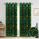 1 of 7:Denver Marble Metallic Grommet Window Curtain Panel, 54x84 Inches 