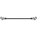 6 of 12:Buono II Medley Adjustable Window Curtain Rod, Black 
