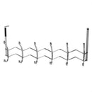2 of 6:Home Basics Chrome Plated Steel 6 Hook Over the Door Hanging Rack 