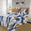4 of 4:Essentials Bright 4 & 6 Piece Printed Wrinkle-Free Sheet Set, Cascade 