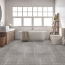 2 of 2:Portfolio 12x12 2.0mm Self Adhesive Vinyl Floor Tile - Ash Grey Wood - 9 Tiles/9 sq. ft. 