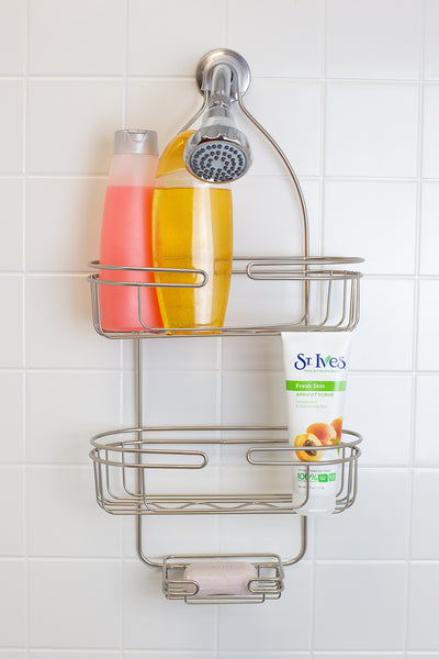 4 of 5:Étagère de douche Home Basics Element, nickel satiné 