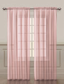 26 of 50:Paquete de 2 paneles de ventana con bolsillo para barra transparente Diamond, 54 x 84 pulgadas 