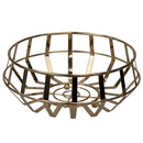 1 of 3:Home Basics Lyon Fruit Basket, Rose Gold 