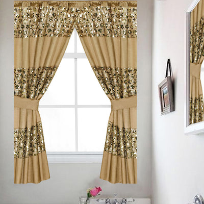 9 of 9:Sinatra Complete Bath Ensemble Decor Set, Champagne-Gold, All Sold Separately 
