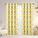 3 of 6:Naila Metallic Floral Room Darkening Grommet Window Curtain Panel, 54x84 Inches 