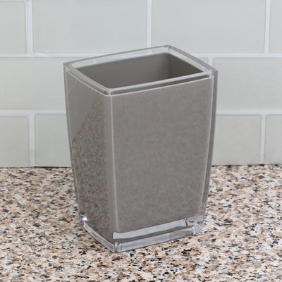 11 of 14:Home Basics Break-Resistant Plastic Tumbler, Grey 
