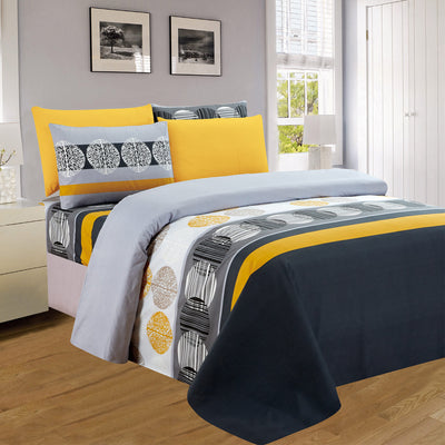 2 of 4:Ensemble de draps en microfibre infroissables imprimés PREMIUS Miele 