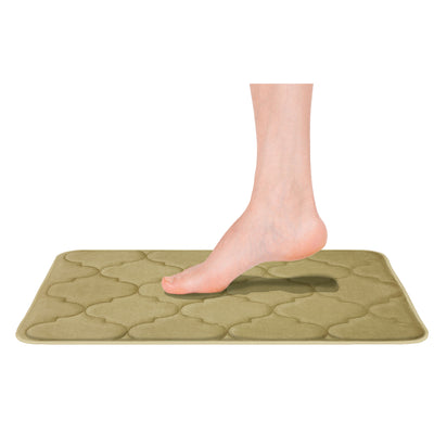 5 of 12:Tapis de bain doux et antidérapant en mousse à mémoire de forme Madison Moroccan, 43 x 61 cm 