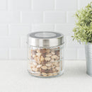 6 of 7:Home Basics Chex Collection 22 oz. Small Glass Canister with Stainless Steel Lid 