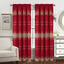2 of 6:Francine Macrame Jacquard Window Panel with Attached Valance, 55x84 Inches 