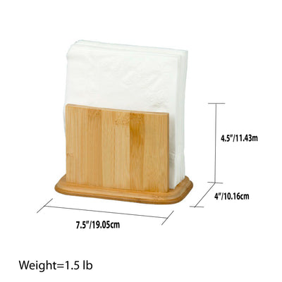 3 of 3:Porte-serviettes sur pied en bambou de qualité supérieure Home Basics, grande capacité, naturel 