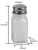 5 of 5:Conceptos básicos del hogar 2 oz. Salero y pimentero, transparente 