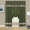 2 of 4:Darcy Window Curtain Tie Up Shade - 58x63 - Green 