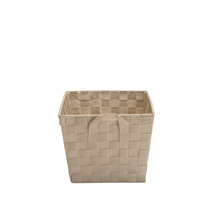 3 of 3:Simplify Small Woven Storage Bin in Ivory 