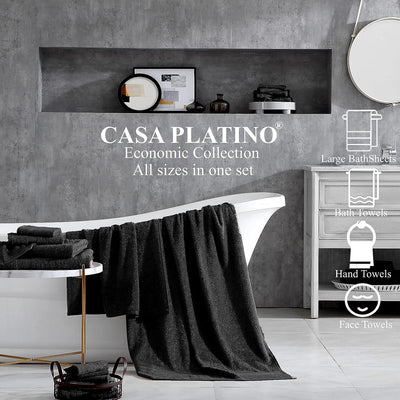 18 of 40:Ensemble de serviettes 24 pièces 100 % coton Casa Platino 