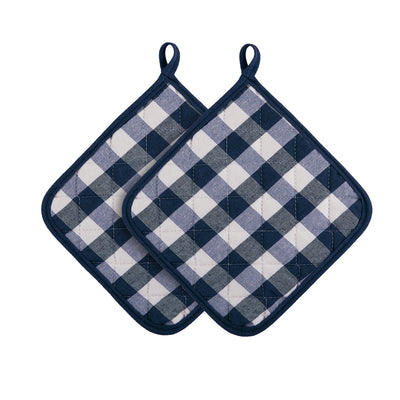 4 of 6:Buffalo Check Gingham 2 Pack Pot Holder, 8x8 Inches 