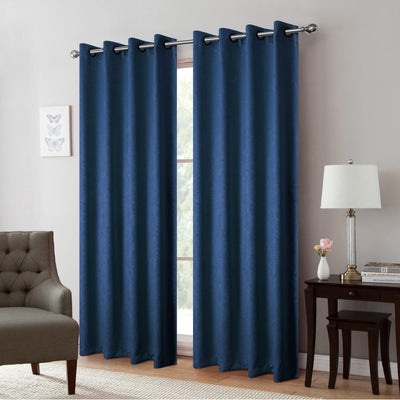 8 of 19:Isla Thermal Room Darkening Grommet Window Panel, 54x84 Inches 