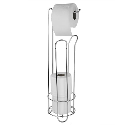 2 of 5:Home BasicsFree-Standing Heavy Duty Sleek  Dispensing Paper Towel Holder, Chrome 