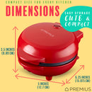 17 of 18:Mini-plaque de cuisson plate antiadhésive en céramique PREMIUS, moule de 4 pouces 