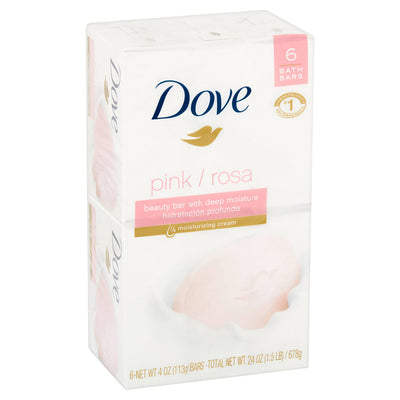 1 of 4:Dove Beauty Bar Soap With Deep Moisture, Pink, 4 Ounces, 6-Pack 