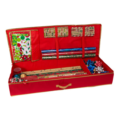3 of 4:Simplify Holiday Gift Wrap Storage Tote 