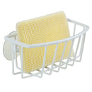 4 of 6:Home Basics Vinyl Coated Steel  Sponge Holder with Suction Cups, White 