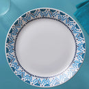3 of 4:Corelle Everyday Expressions Dining Plates Set, Service for 4, Azure Medallion 