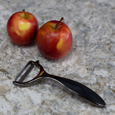 2 of 2:Home Basics Nova Collection Zinc Horizontal Vegetable Peeler, Black Onyx 