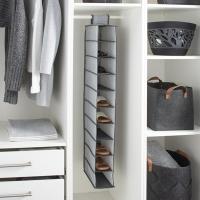 3 of 4:Organiseur à chaussures Simplify 10 étagères gris 