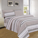 1 of 12:PREMIUS Premium Sand Stripes 4 & 6 Piece Microfiber Printed Wrinkle-Free Sheet Set 