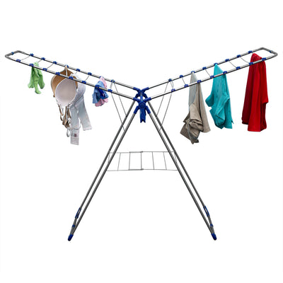 1 of 4:Séchoir à linge pliable Sunbeam avec sac à linge zippé 