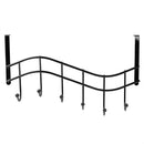 3 of 6:Home Basics Wave 6 - Estante organizador para colgar sobre la puerta, ónix negro 