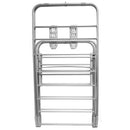 3 of 5:Sunbeam  Folding and Collapsible Indoor and Outdoors  Clothes Drying Rack, Silver 