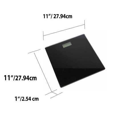 5 of 5:Hds trading - bs41454 - báscula de baño de vidrio 