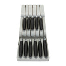 1 of 4:Kitchen Details 2 Tier in Drawer Knife Organizer in Grey 