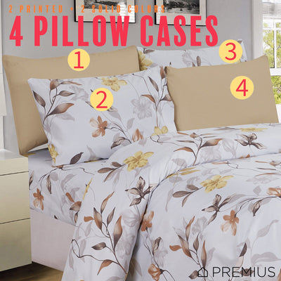 7 of 12:PREMIUS Premium Meadow 4 & 6 Piece Microfiber Printed Wrinkle-Free Sheet Set 