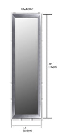 3 of 3:Miroir de porte Home Basics, argenté 